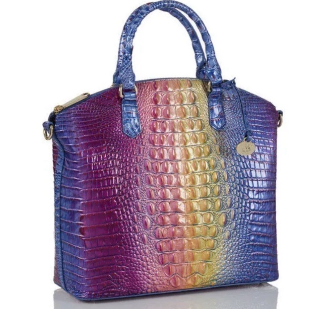 Brahmin NWT LARGE Duxbury Satchel MAGIC Ombre Melbourne style k49 1708 00651 - Picture 10 of 14